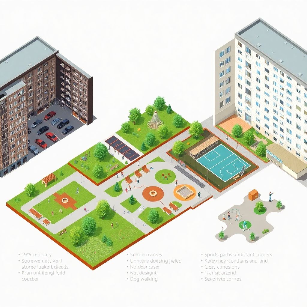 Зонирование территорий вокруг жилых комплексов: принципы и лучшие решения